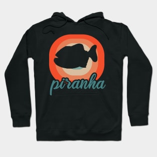 carnivorous piranha bites teeth design Hoodie